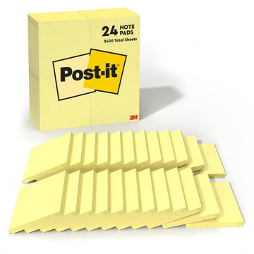 Post-it Self Stick Note 654-24VAD, 6" x 2.5"