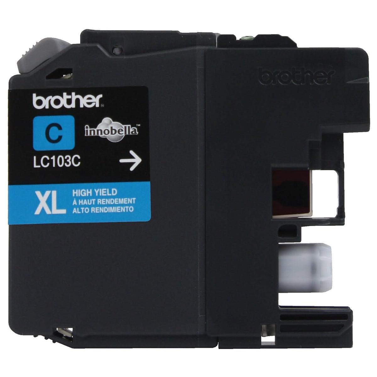 Brother Inkjet Printer Ink LC103C, 1.00 x 3.70 x 4.63 in – view 2