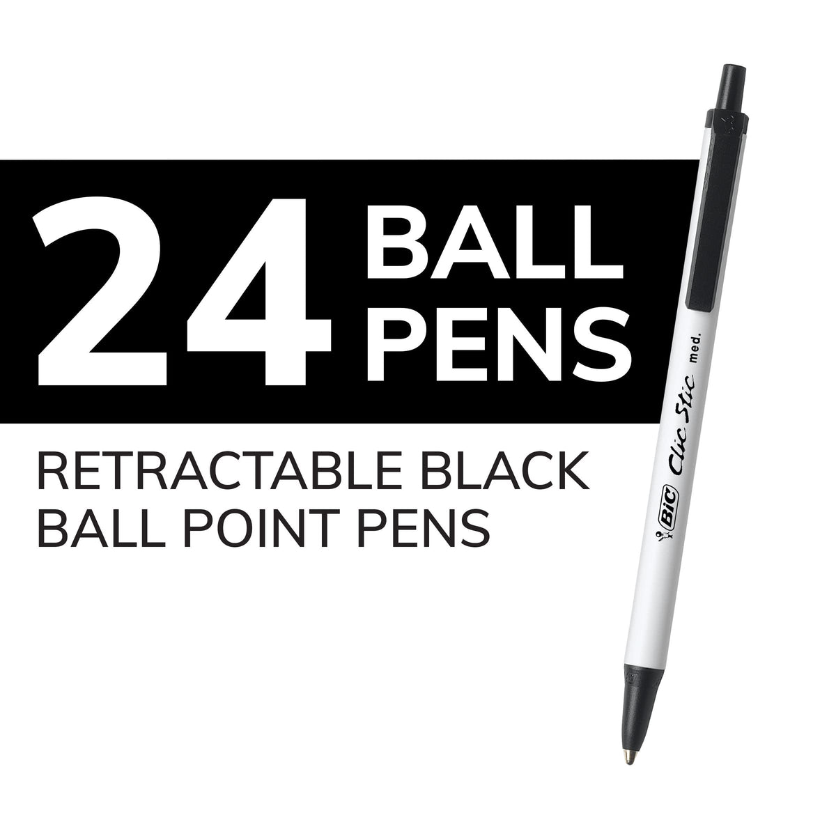 BIC Writing Instrument CSM241BLK, 24 Count – view 3