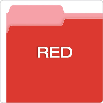 Pendaflex File Folder 152 1/3 RED, 1 Box, 100 Count – view 4