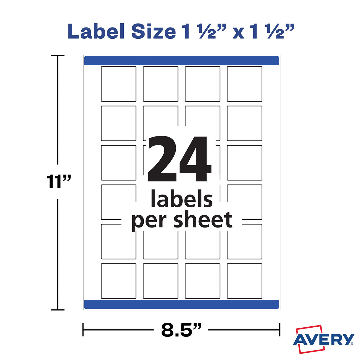 Avery Label 22805, 1.5 x 1.5 – view 5