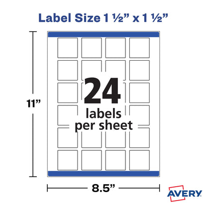 Avery Label 22805, 1.5 x 1.5 – view 5
