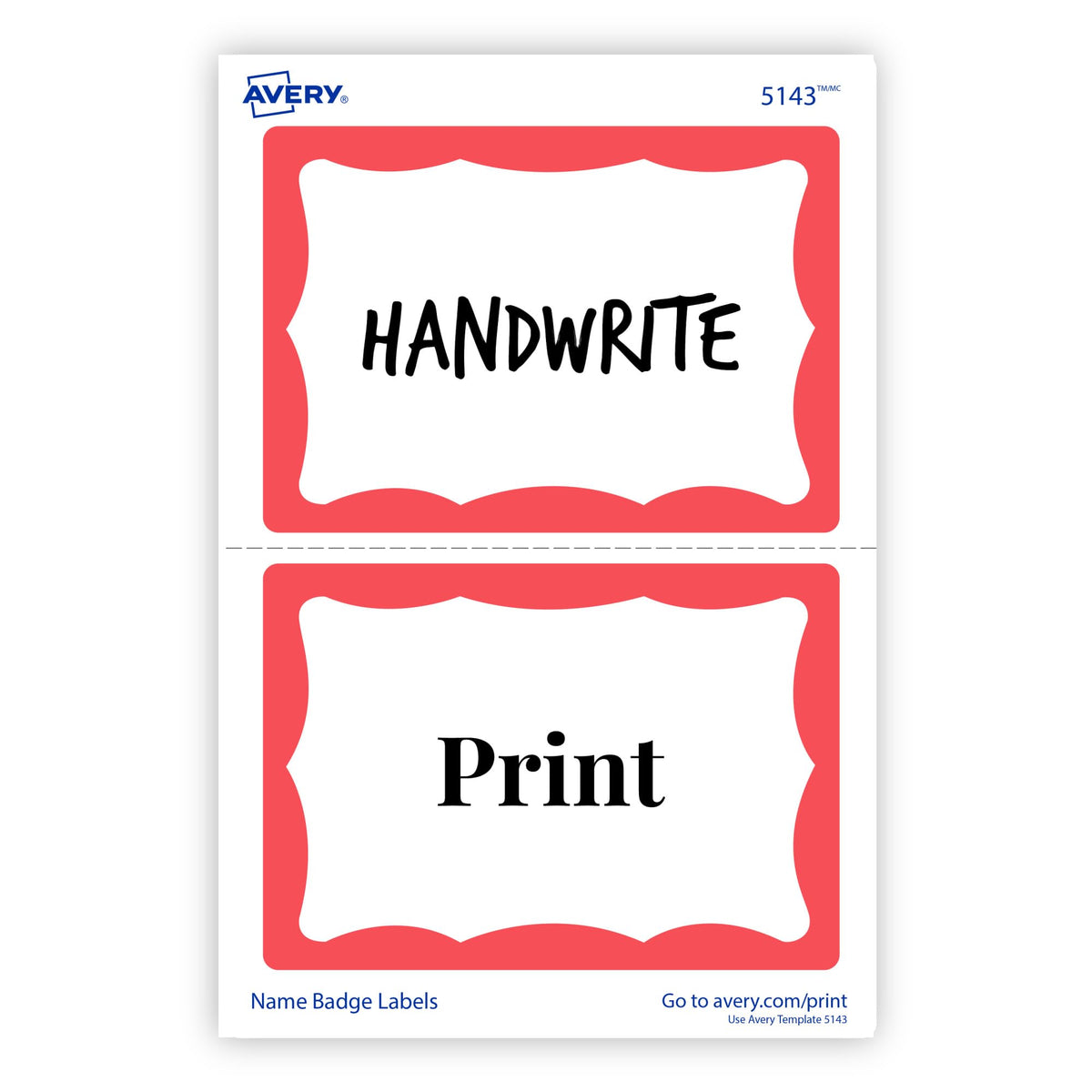 Avery Label 5143, 100 name tags – view 6
