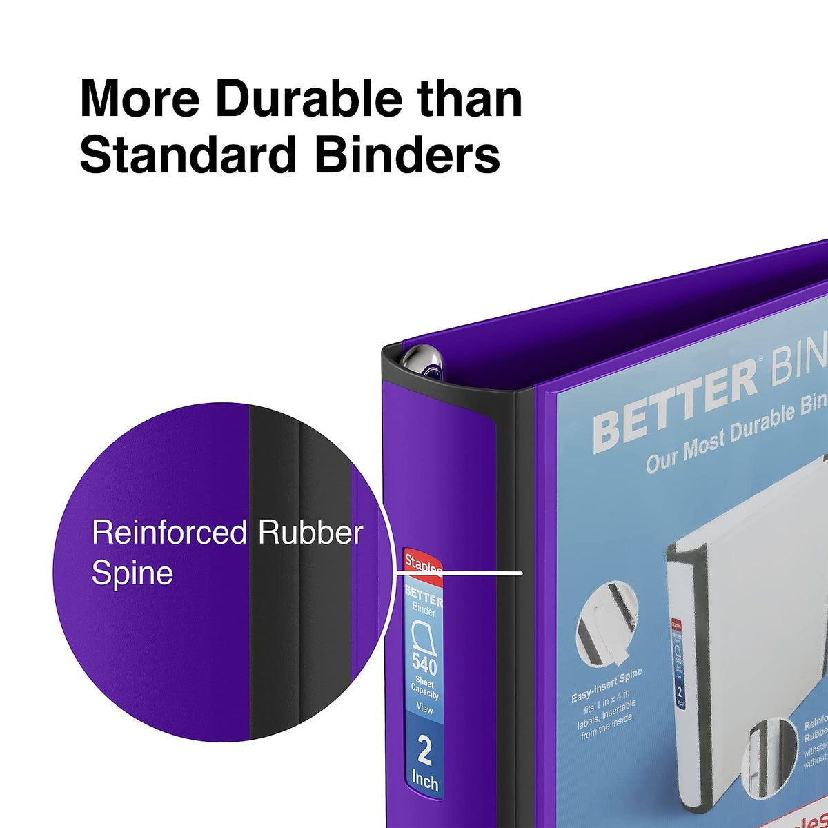 Staples Storage Binder 20247/55879, 2-Inch – view 5