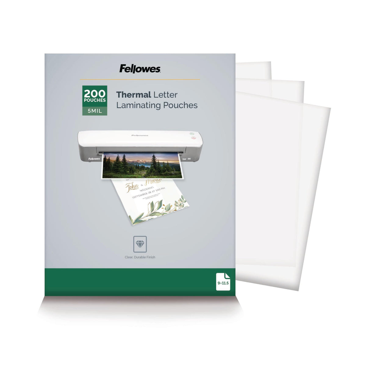 Fellowes Laminator 5743601, Letter, 200 Count