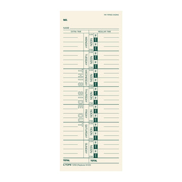 Tops Card Stock 1259, 3-1/2" x 9", 500 Count