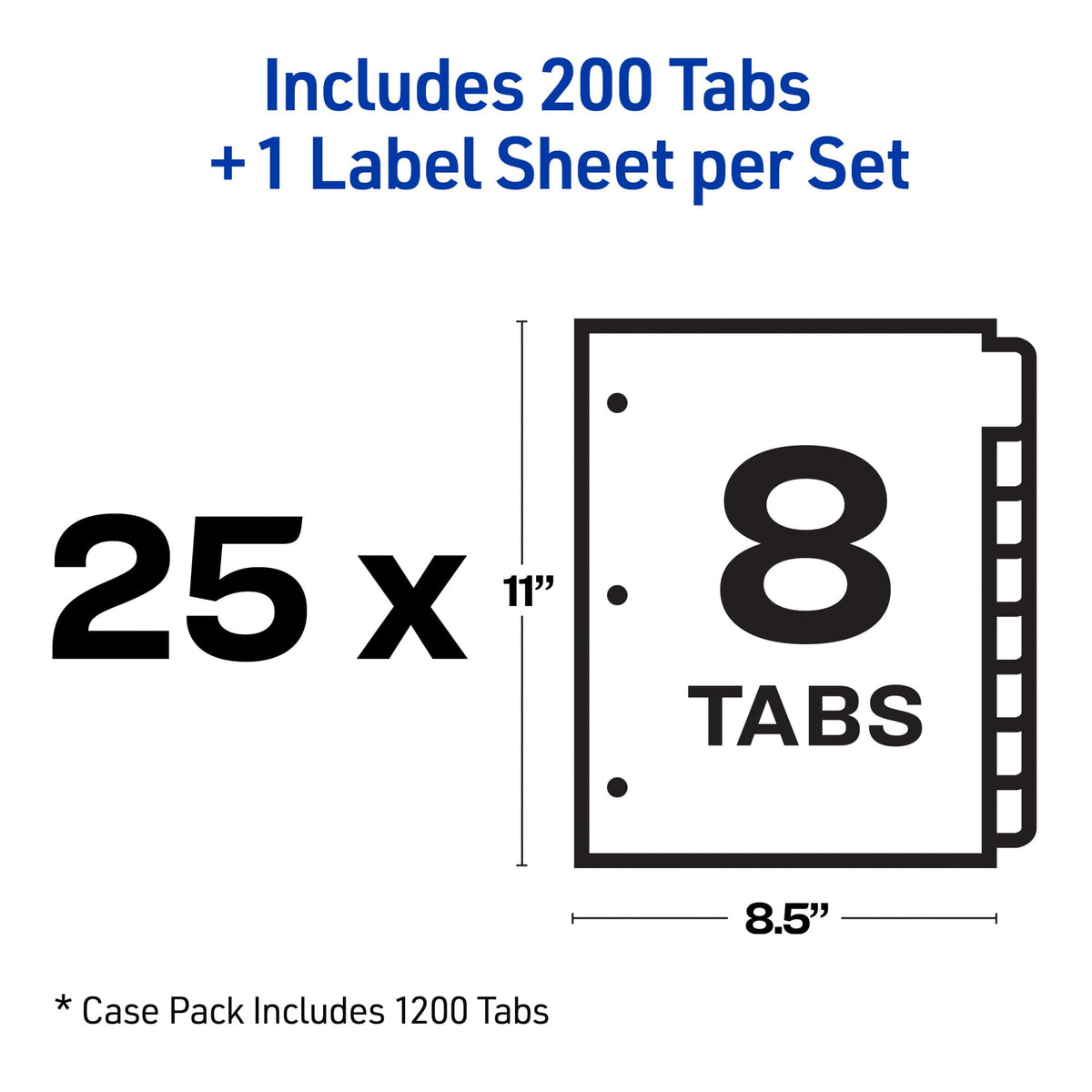 Avery Binder Divider 11447, 8 tab – view 5