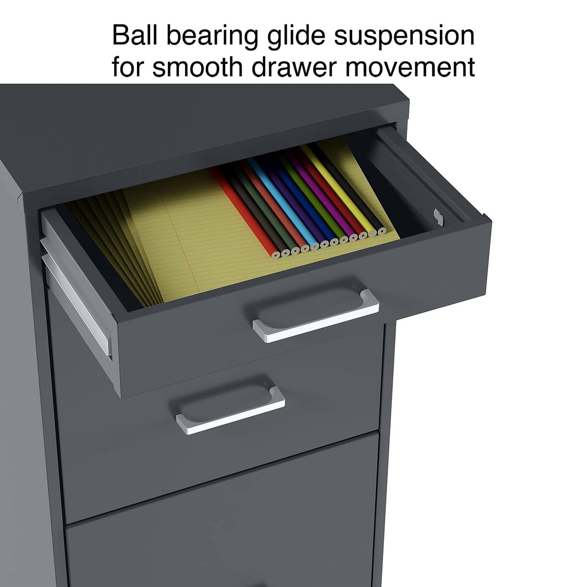 STAPLES Cabinet ST52154-CC, 18.9" D X 14.3" W X 26.8" H – view 4