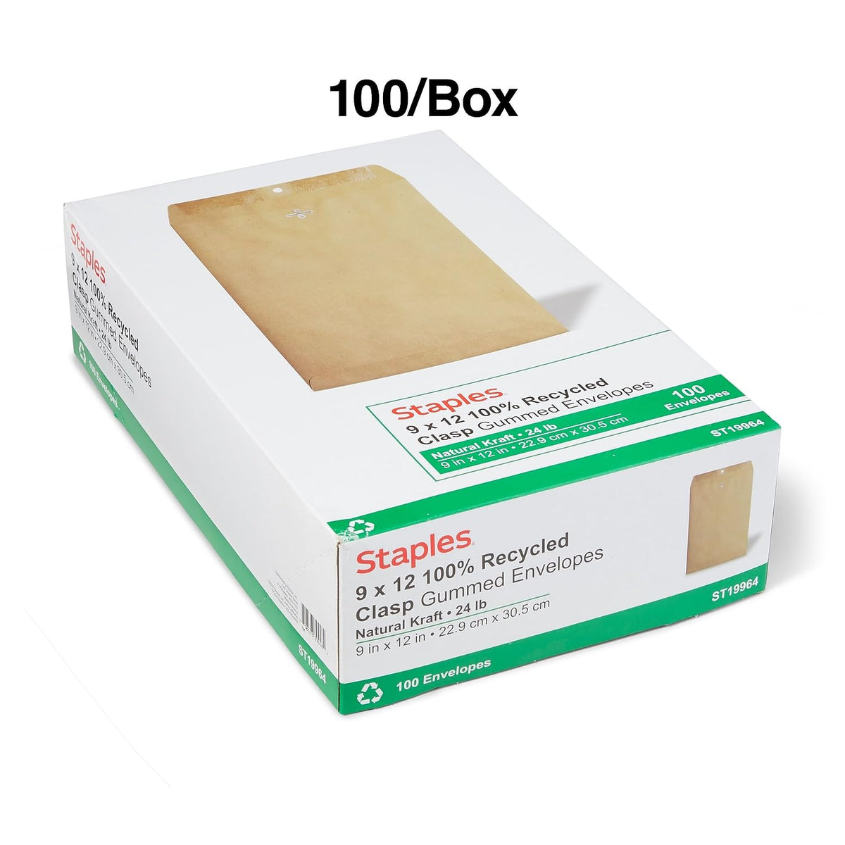 STAPLES Envelope ST19964-CCVS, 9'' x 12'', 200 Count – view 4