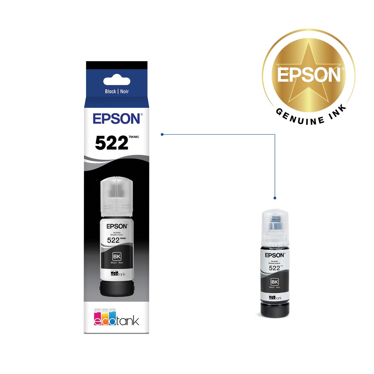 Epson Inkjet Printer Ink T522120-S, Ultra-high Capacity – view 2