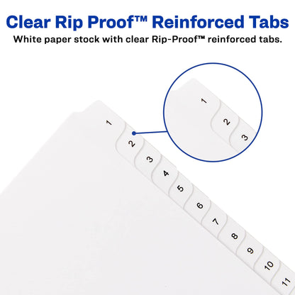 Avery Binder Divider 01701, 25 Tabs per Set – view 2
