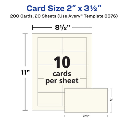 Avery Card Stock 8876, One Size, 200 Count – view 9