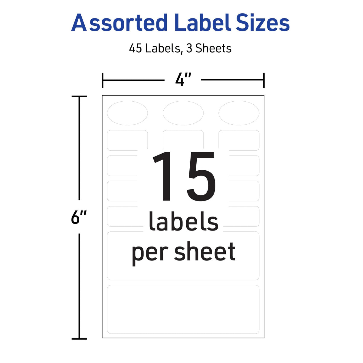 Avery Label 40700, 45 Count – view 3