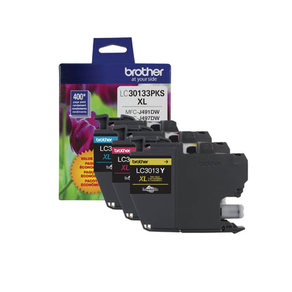 Brother Inkjet Printer Ink LC30133PKS, Standard, 3 Count