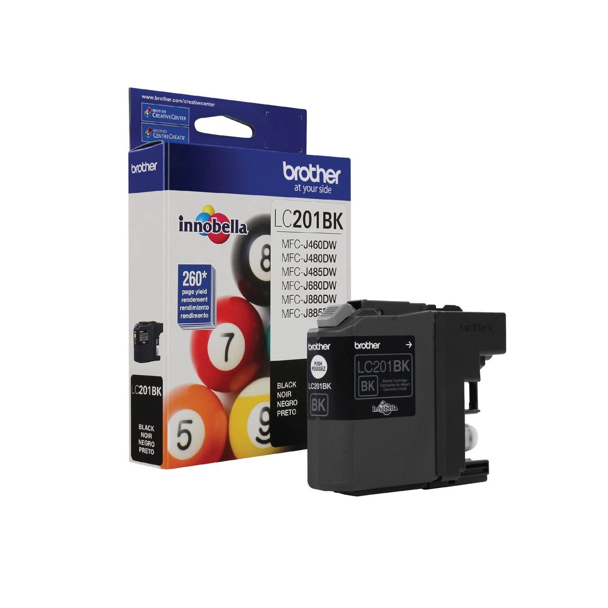 Brother Inkjet Printer Ink LC201BK, 1 Count