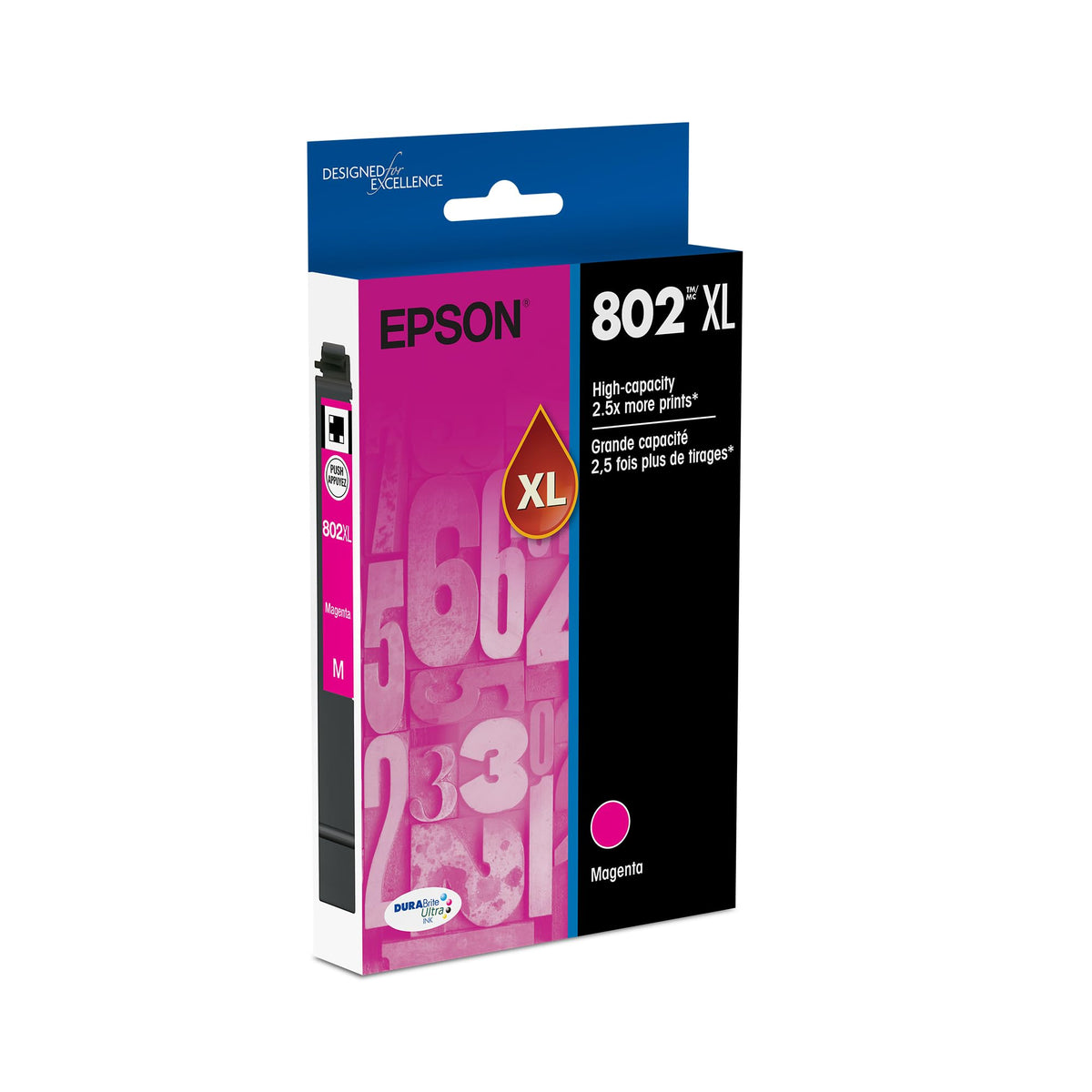 Epson Inkjet Printer Ink T802XL320, High Capacity