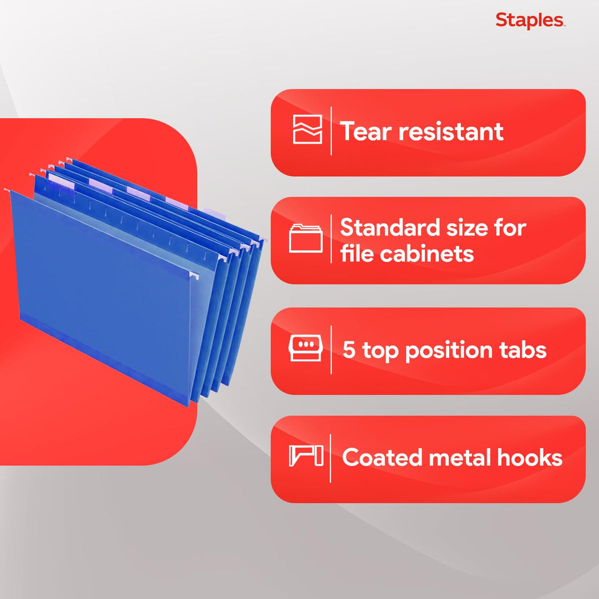 Staples File Folder 163501, Letter Size, 25 Count – view 4