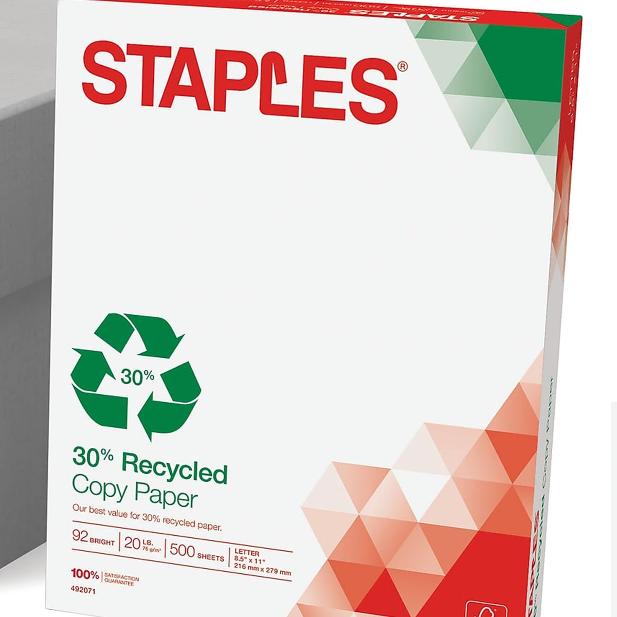 Staples Print Copy Paper 51959-US, 8.5'' x 11'', 2500 Count – view 2
