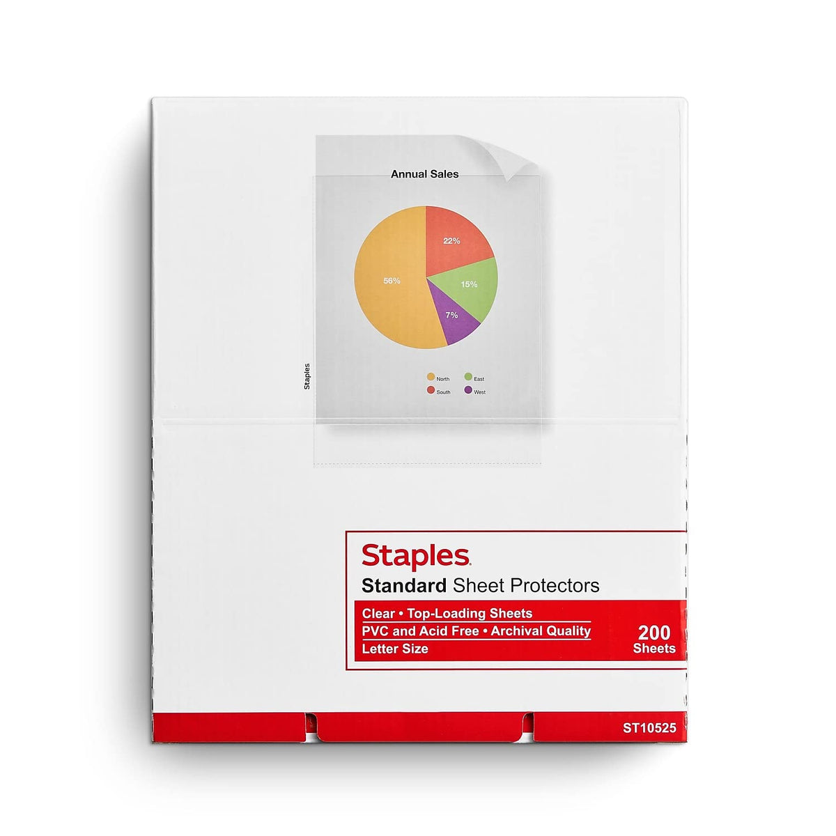 Staples Card Document Sleeve ST34846/28494VS, Letter, 400 Count
