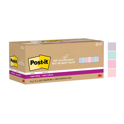 Post-it Self Stick Note 654R-24SSNRPCP, 3" x 3" – view 12