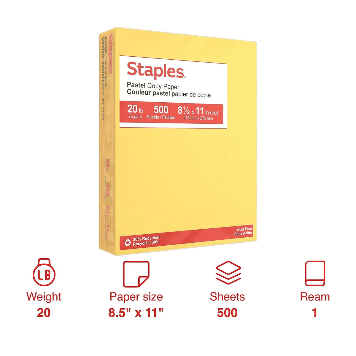 Staples Print Copy Paper 14787/4133 – view 2