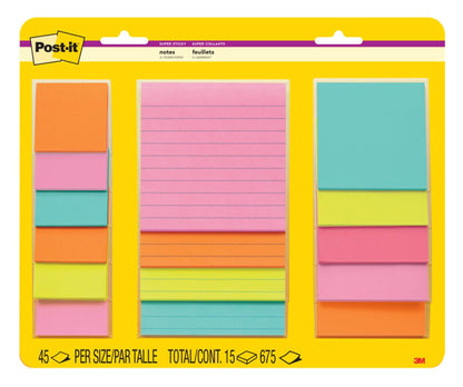 Post-it Self Stick Note 4423-15SSMIA, 15 Count