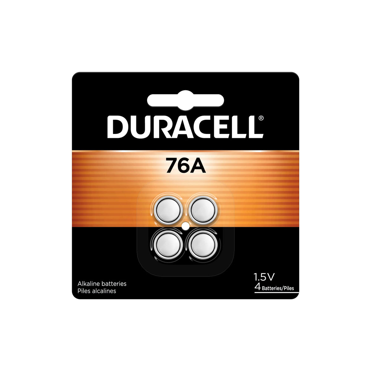 DURACELL Battery DURPX76A675PK09, 4 Count