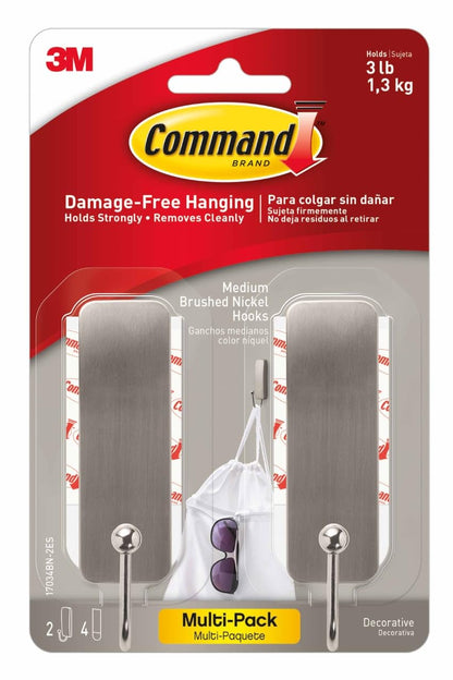 Command Storage Hook 17034BN-2ES, Medium, 2 Count