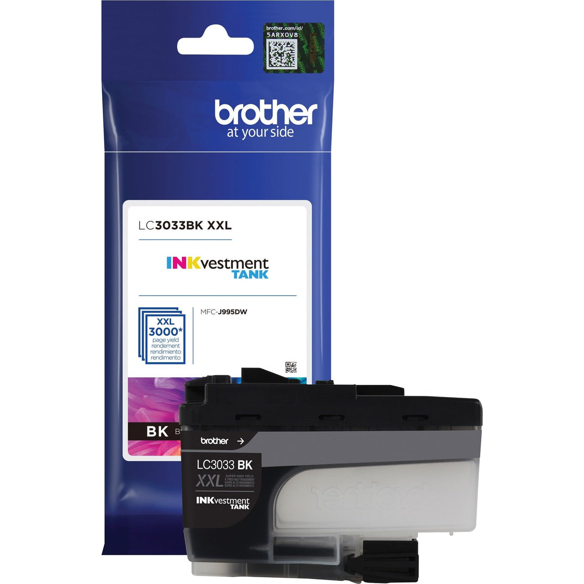 Brother Inkjet Printer Ink LC3033BK, 1 Count