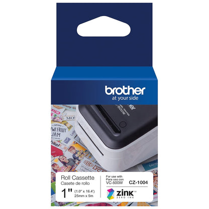 Brother Label CZ1004, Size: Label rolls let you design and print full color labels, photos, tags, stickers and more using convenient Brother CZ and CK rolls available in 3/8 inch, 1/2 inch, 3/4 inch, 1 inch and 2 inch widths – view 2