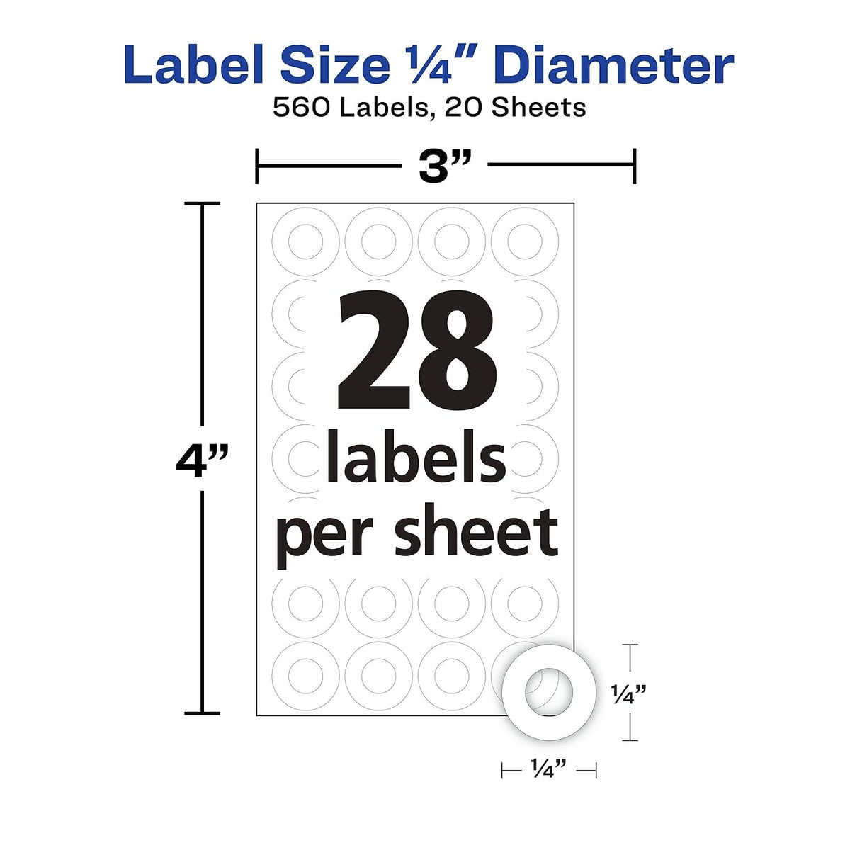 Avery Label 6734, 560 Count – view 3