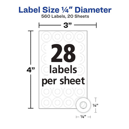 Avery Label 6734, 560 Count – view 3
