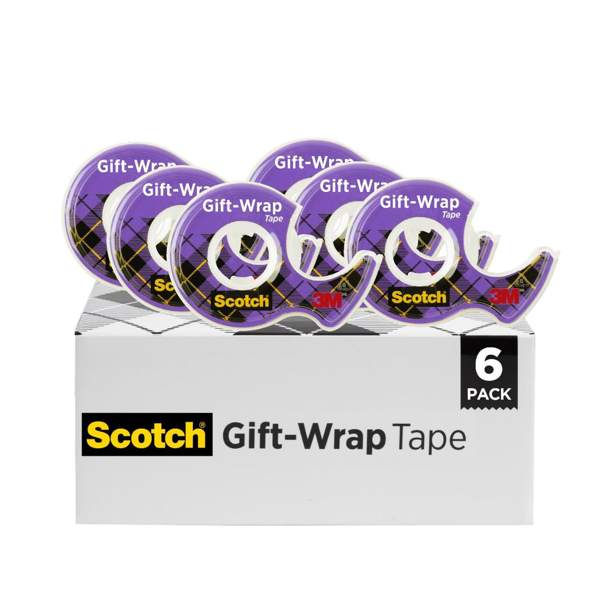 Scotch Adhesive Tapes 615-SIOC, 6 Rolls