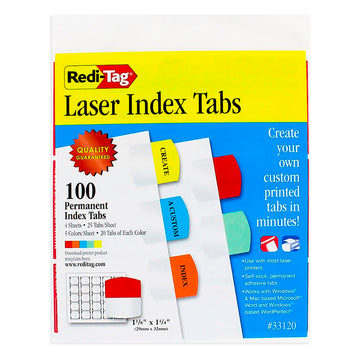 Redi-Tag Binder Divider 33120, 100 labels