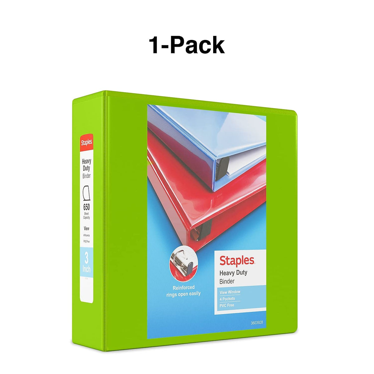 STAPLES Storage Binder ST56322-CCVS, 3-Inch – view 6