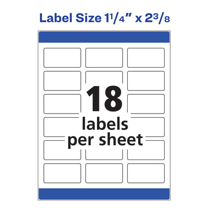 Avery Label 6871, 1-1/4 x 2-3/8, 450 Count – view 6