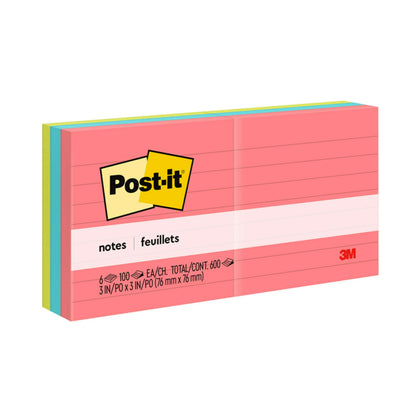 Post-it Self Stick Note 630-6AN, 3"x3", 24 Count