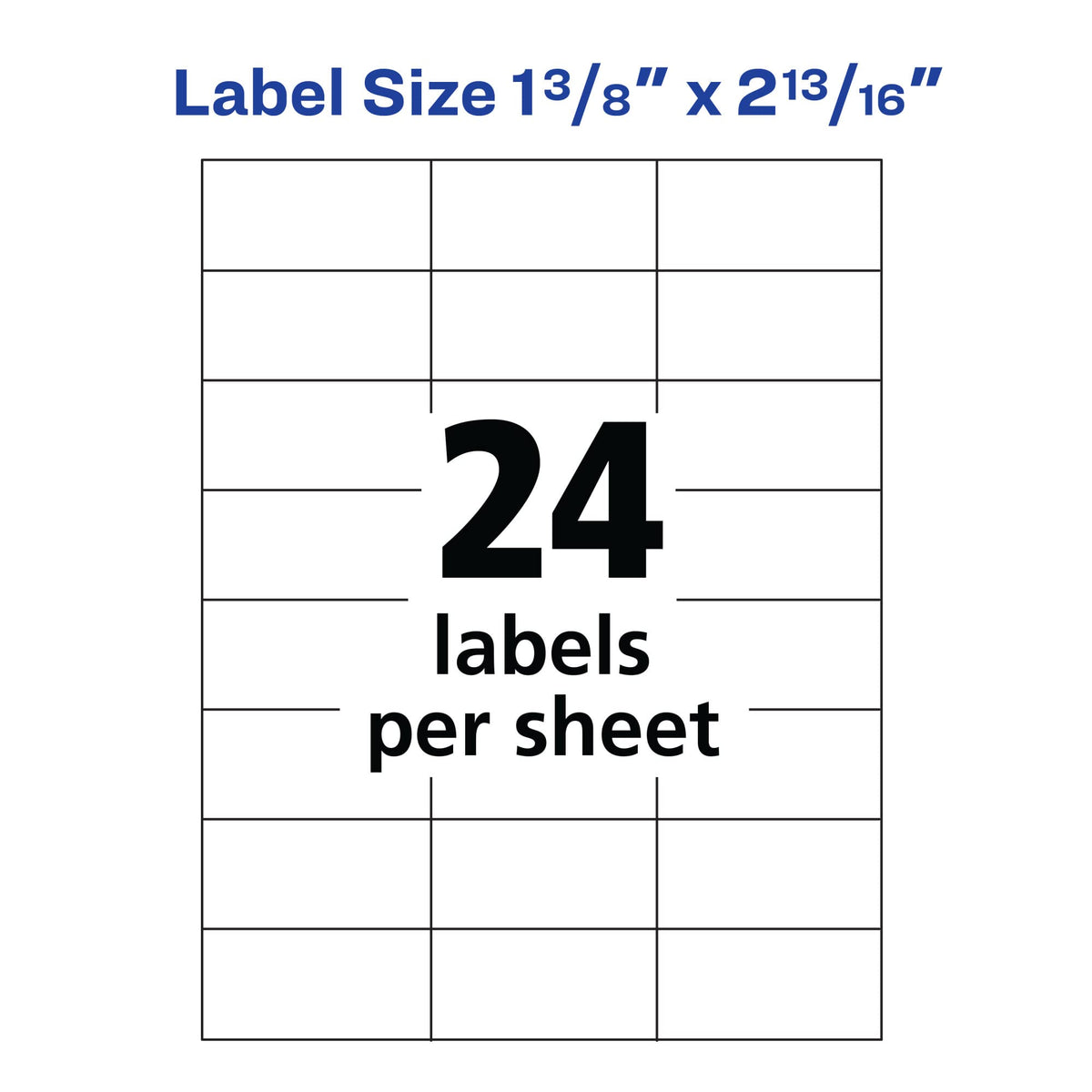 Avery Label 5363, 1-3/8" x 2-13/16" – view 4