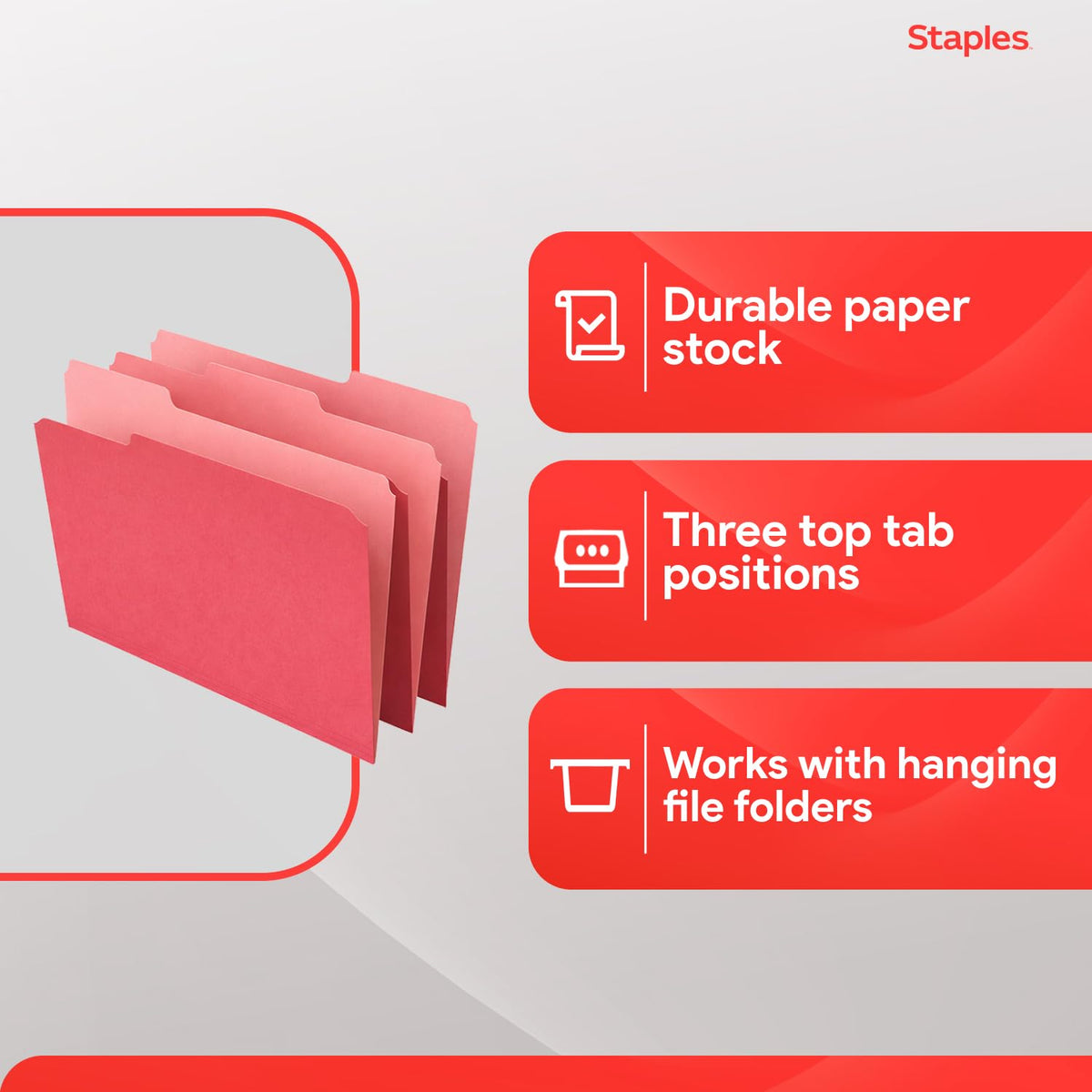 Staples File Folder 224519, 100 Pack – view 4