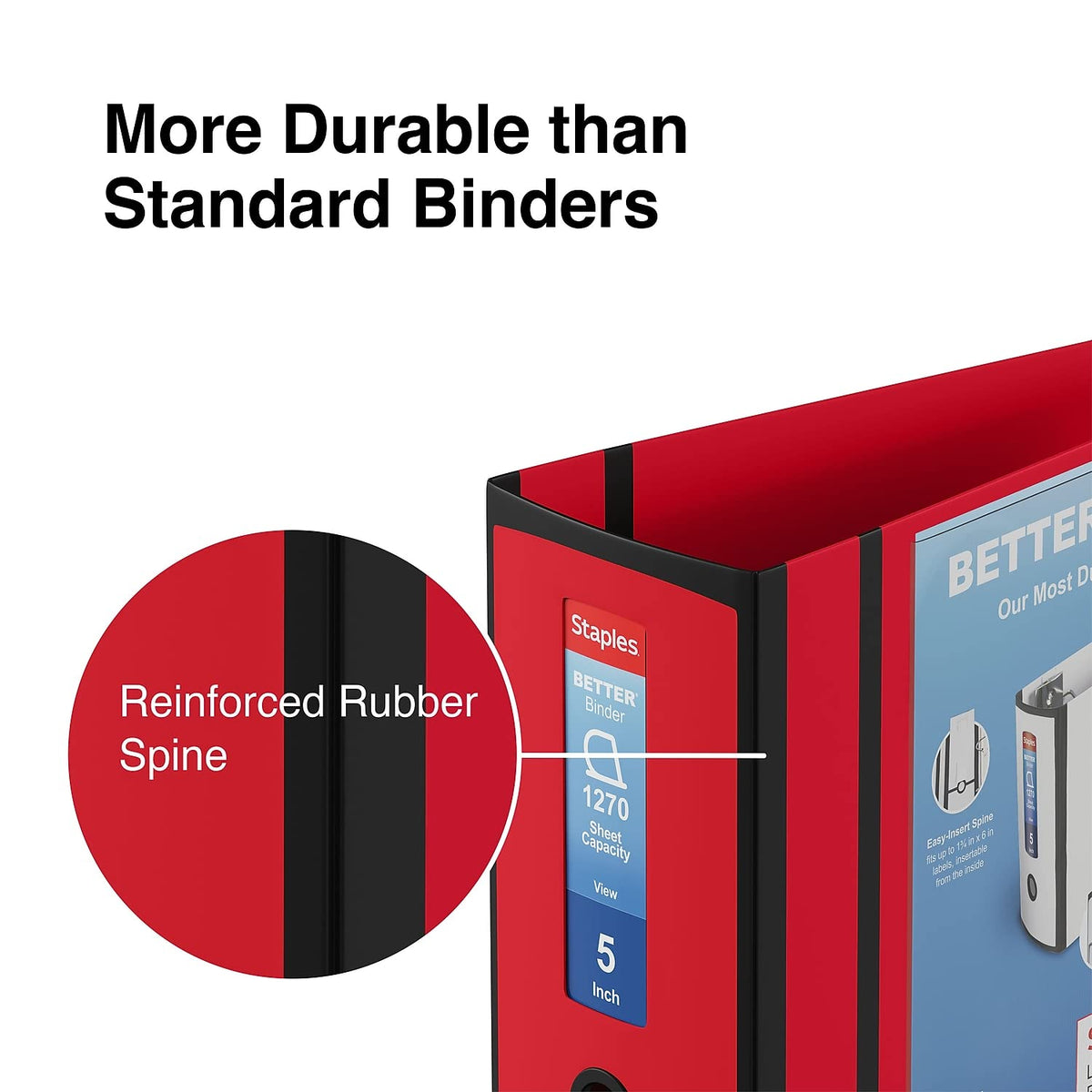 Staples Storage Binder ST55818-CC, 5-Inch – view 5
