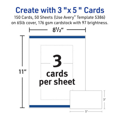 Avery Card Stock 5388, True, 150 Count – view 7