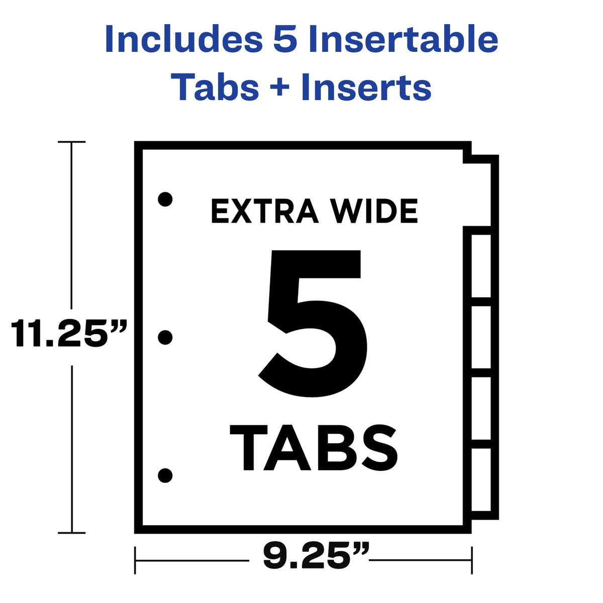 Avery Binder Divider 07714, 5 tab – view 3