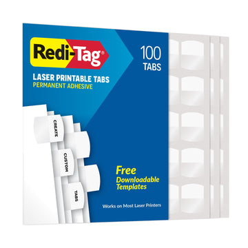 Redi-Tag Binder Divider RTG33117, 100 Tabs