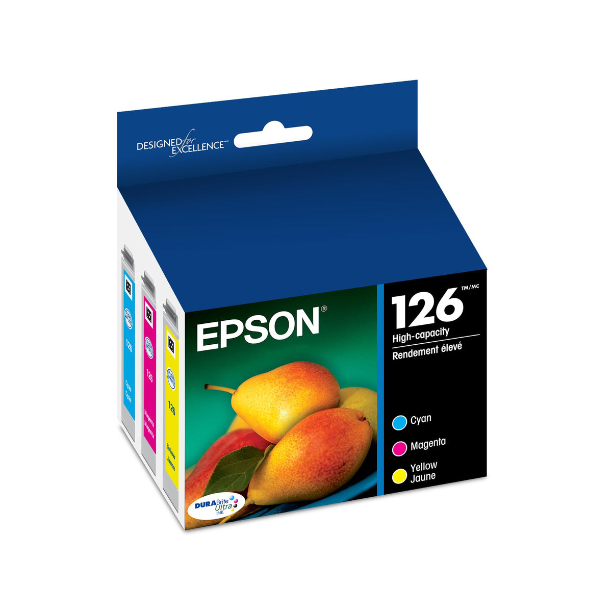 Epson Inkjet Printer Ink T126520, Multi-Pack, 3 Count
