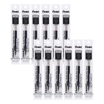 Pentel Pen Marker Ink Cartridge Refill LRN5-A, 0.5mm, 12 Count