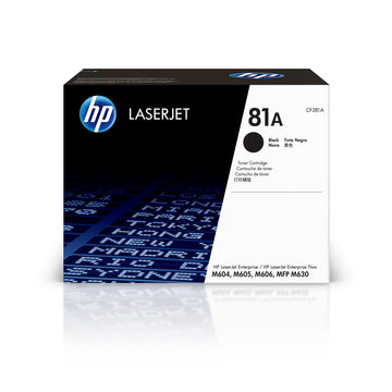 HP Laser Printer Toner CF281A, 81A Black Original