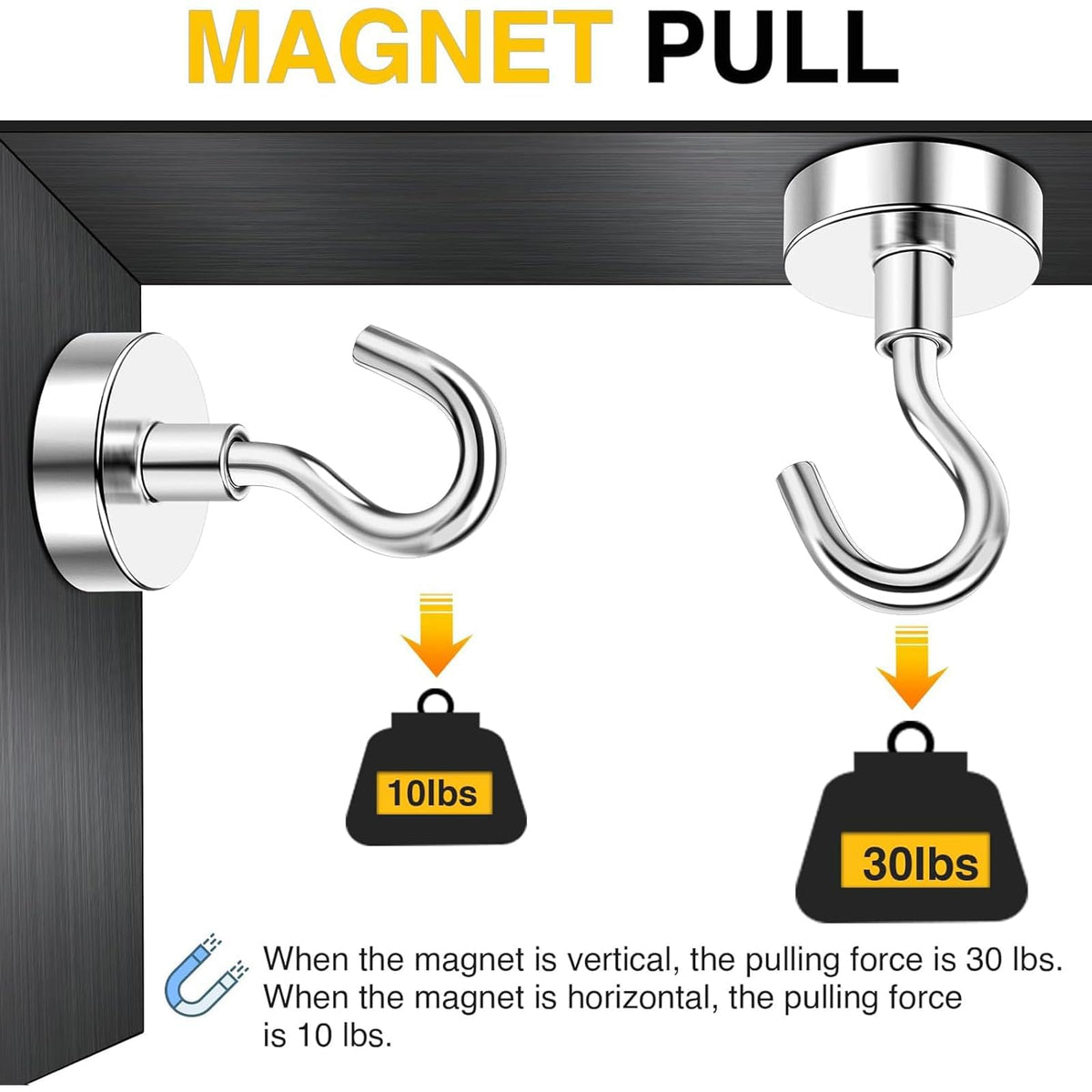 DIYMAG Storage Hook S16-20P, 0.63in, 20 Count – view 4