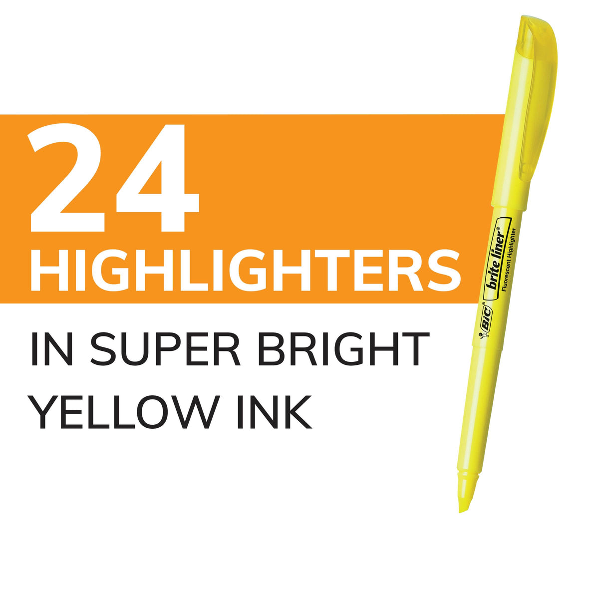 BIC Marking Pen BL241-YEL, 24 Count – view 2
