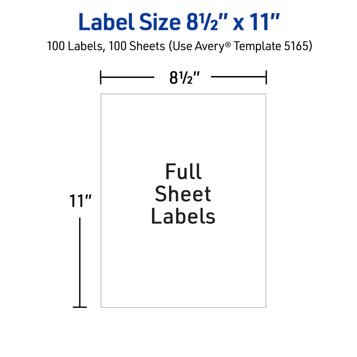 Avery Label 5165, 100 Count – view 6