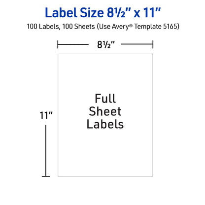 Avery Label 5165, 100 Count – view 6